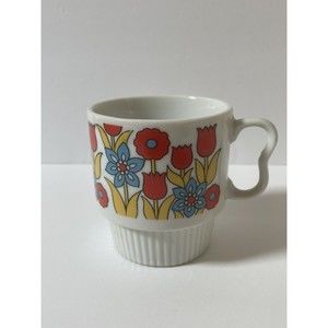 Vintage floral mug Japan